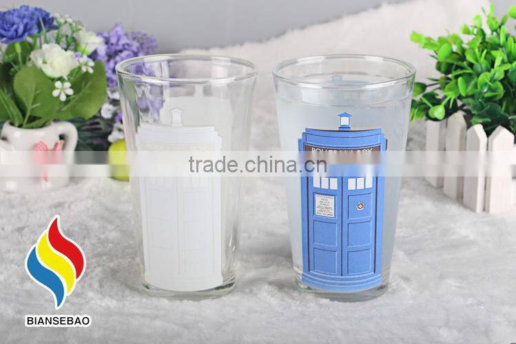 Custom LOGO Printed Cold Color Changing Glass Cups