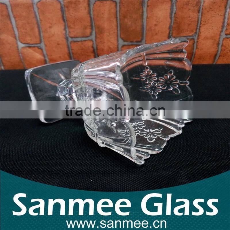 Large Size Square Shape Ice Cream Glass Cup