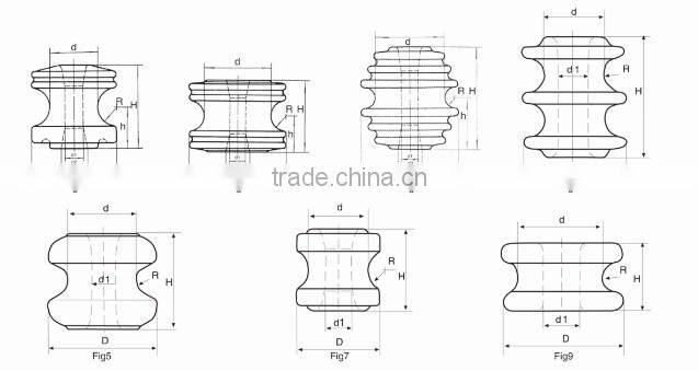 different types of glazed wiring porcelain spool insulator with factory price