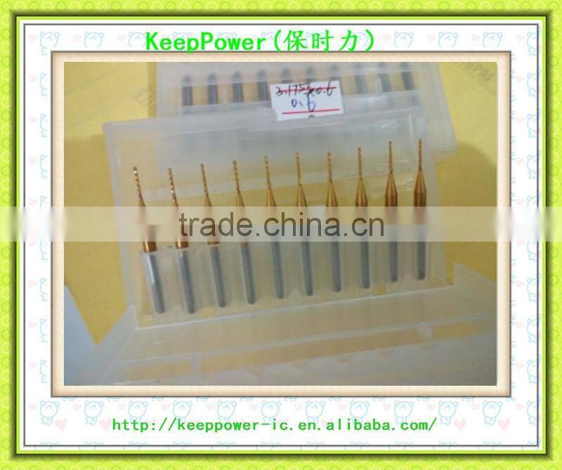 Coated 3.175 corn cutter, tungsten steel engraving machine blade, PCB blade, gong knife