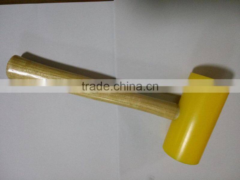 yellow nylon mallet hammer rubber mallet hammer