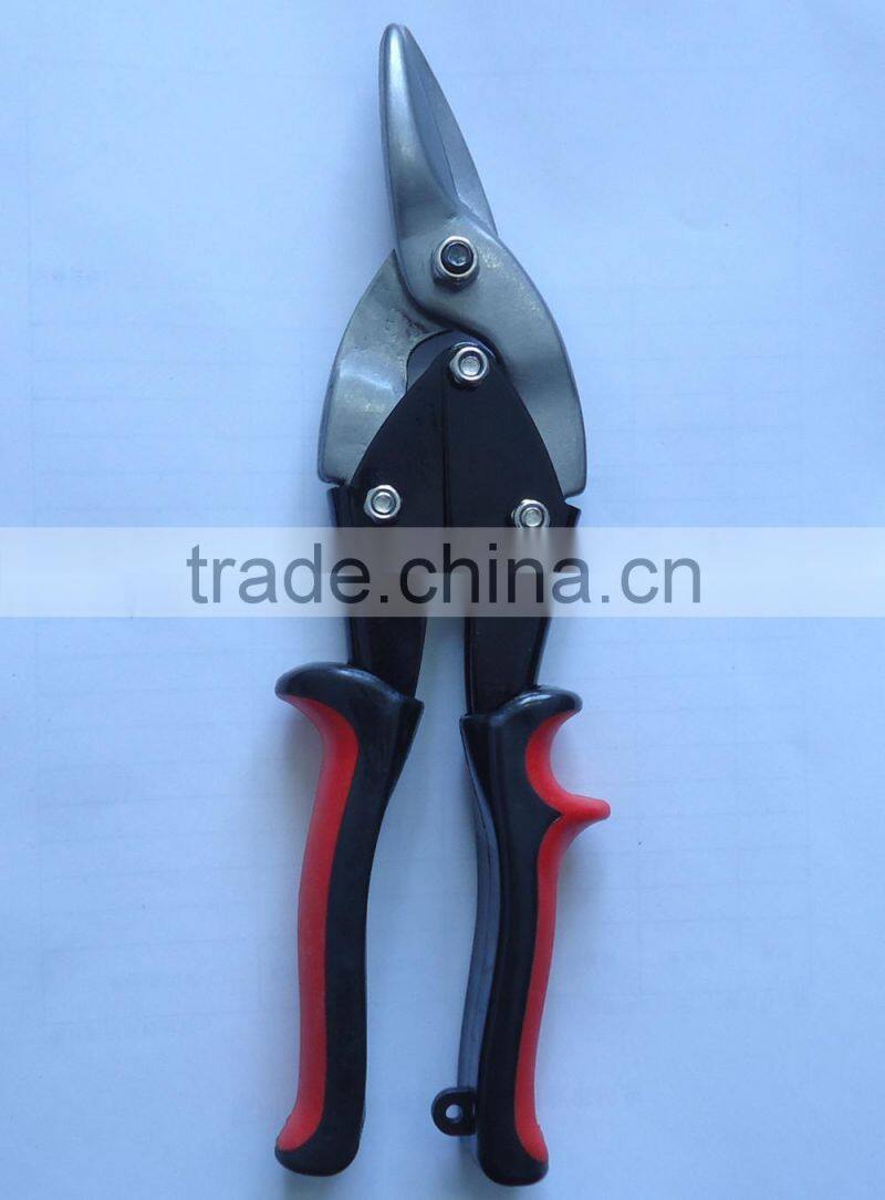 Good quality Manual Aviation Tin Snips with double color handle (right turn)