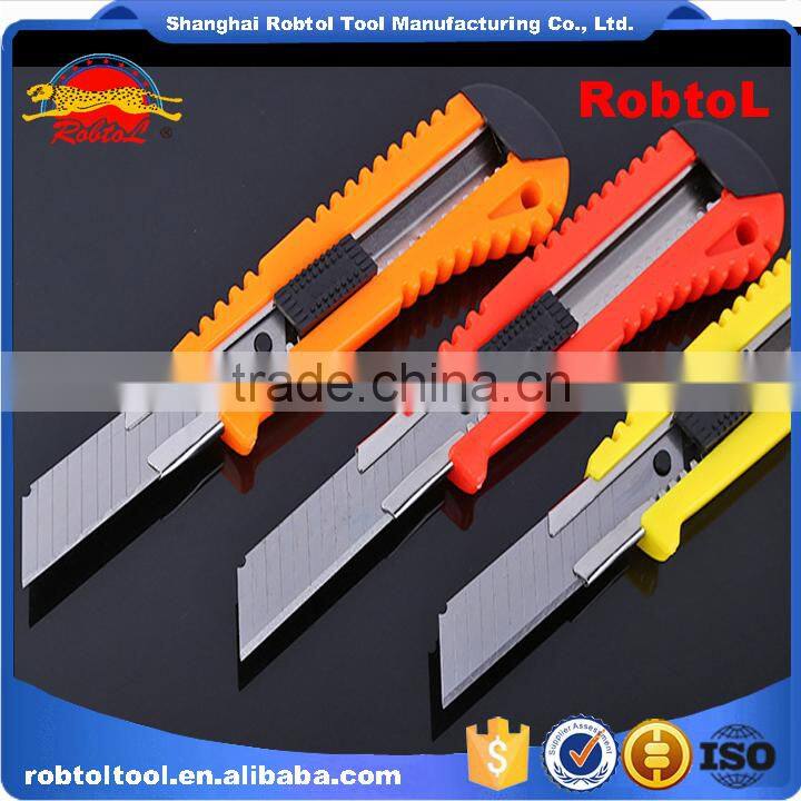 utility knife retractable blade box cutter art knives snap off lock razor blade plastic shell