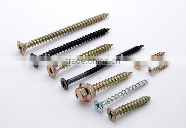 Yellow Zinc coated Chipboard Screws in Guangzhou