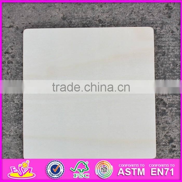 2017 New product educational toy wooden car shape puzzle for kids W14D022