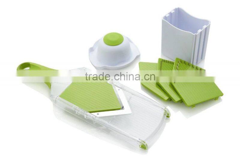 The Professional Mandoline Slicer Cutter Grater Steel V-Blade Guard Fruit Fries Cook