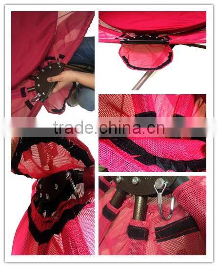 Customized red teslin hanging egg chair for relax for hot sale