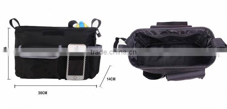 High quality 600D polyester diaper bag for baby troller