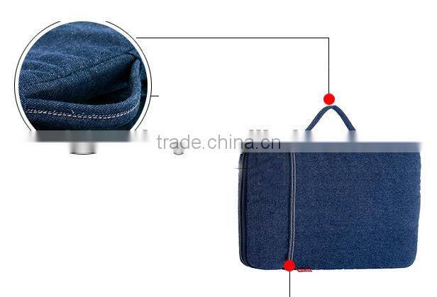 Denim Material Fashion Portable Laptop Bag