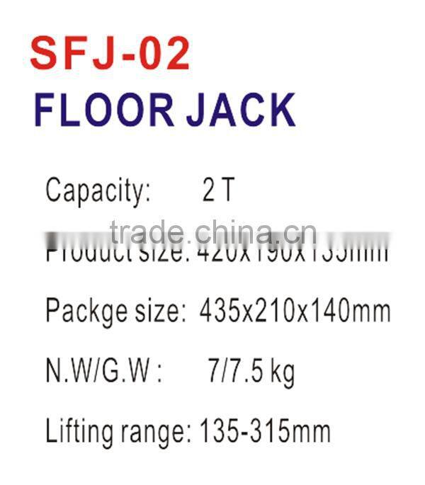 Factory Made Low Price 1-10 ton Custom Air Pump For Hydraulic Jack--SFJ-02