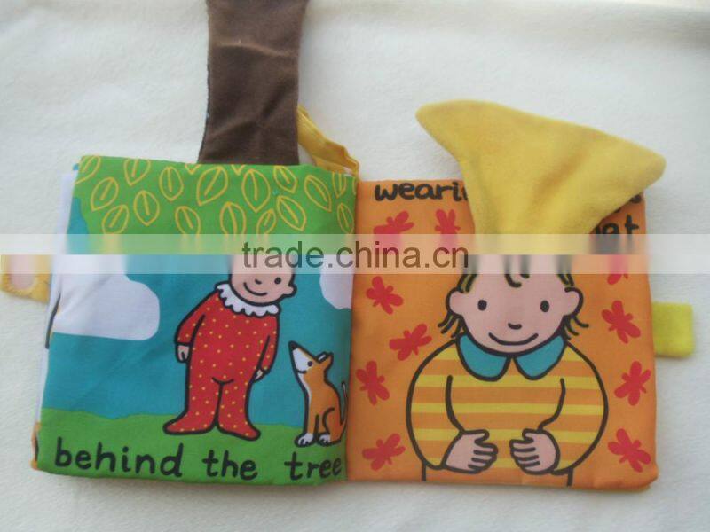 Hot Intelligence Development Cloth Cognize Hide and Seek Book Educational Toys For Kids Babys