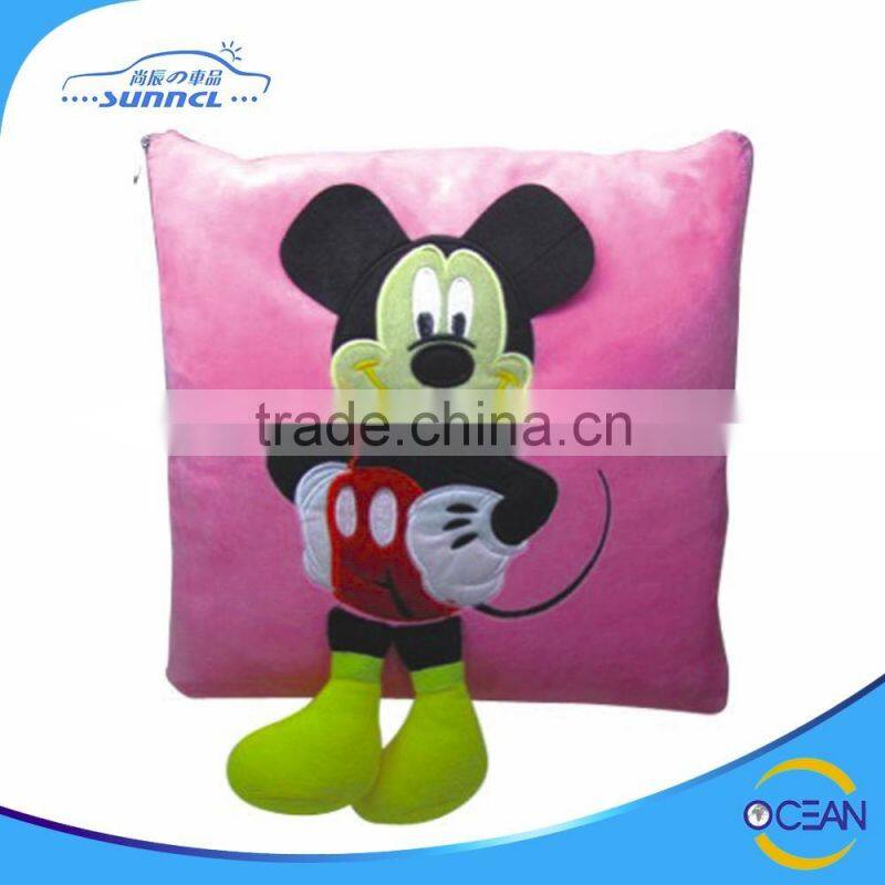 Travel Car Home Use Plush Animal Pillow Blanket good for Baby and Kids