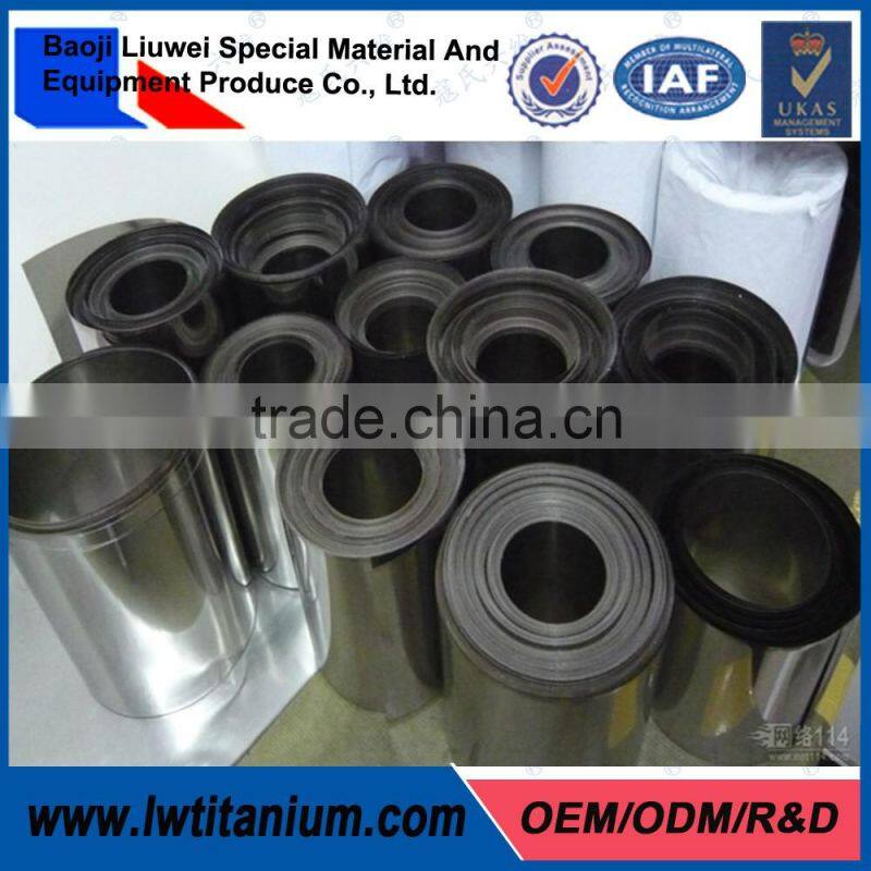 ASTM B265 Titanium 0.10mm Thick Titanium Grade 2 Foil