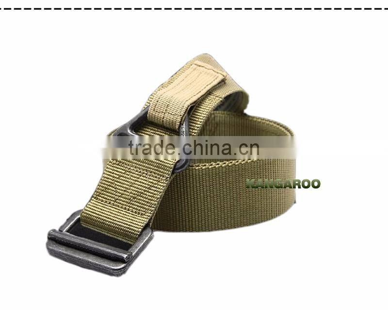 Man Multi-Functional Belt Military With Buckles Brown