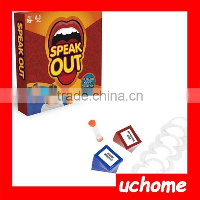 UCHOME Hot Speak Out Game Watch Ya' Mouth Funny Family Mouth Guard Party Board Game