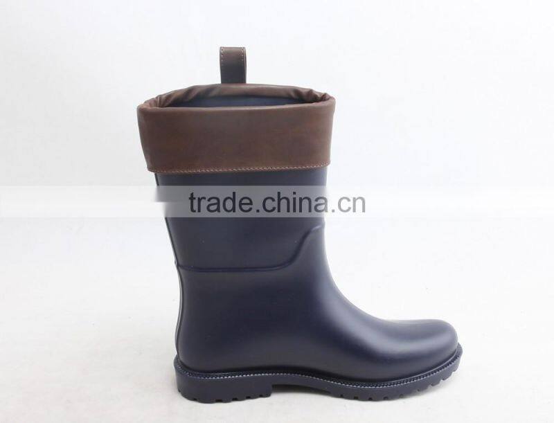 2016 new style flat women's shoes pvc rain boots