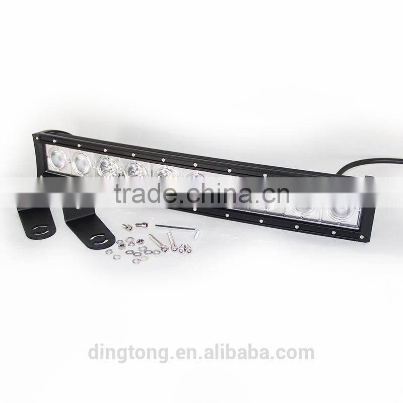 single row curved led light bar 20 inch 100w