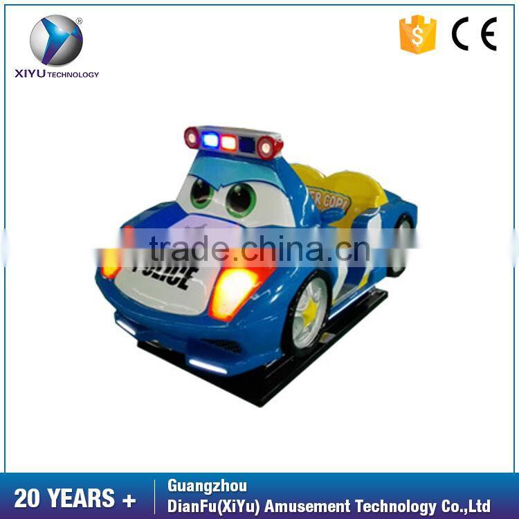 Coin operated Super Cop Interactive Kiddie Rides swing car for sale