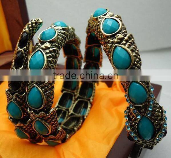 Gypsy gem snake armband belly dancing jewelry