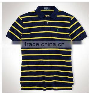 customized cotton polo t-shirt for men / embroidery design 100 cotton color combination polo shirt, men striped polo shirts