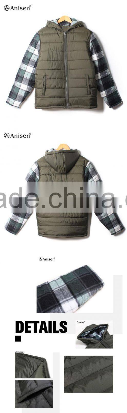 fashion design wholesale windbreaker men plaids jacket