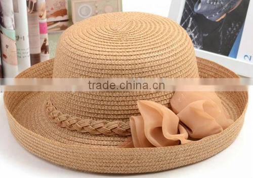 Cheap Straw Fashionable Fedora Hat,Fashion Straw Hat