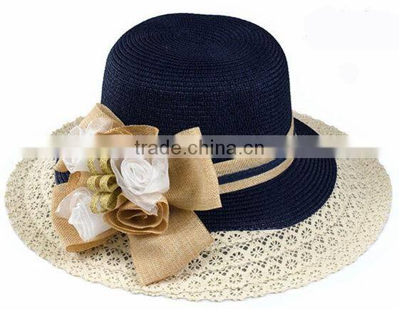 Fashion church ladies straw hats,mexican straw hats