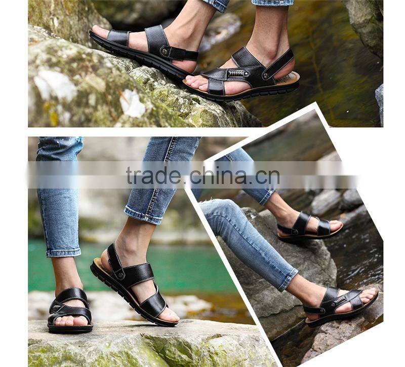 2017 summer top sale wholesale good quality men sandals summer beach shoes
