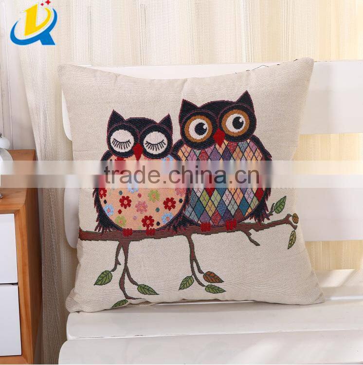 wholesale cotton owl cushions cushion covers tapestry pillows