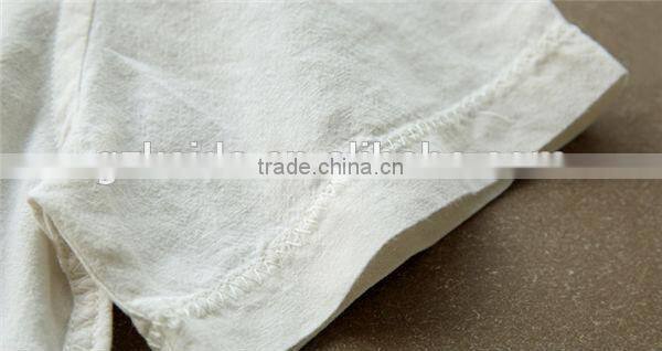 collar pocket men shirt men chinese collar shirts Mens Linen Shirts