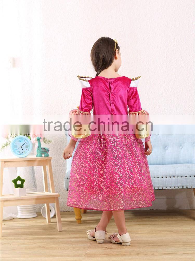 2016 Princess Costume for Girls Dress Up Chirstmas gift Costumes Fashion Princess Party Dresses Girl Clothing