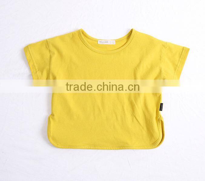Boutique Wholesale Baby Clothes Cotton Fabric Shirt Short Sleeve Blouse