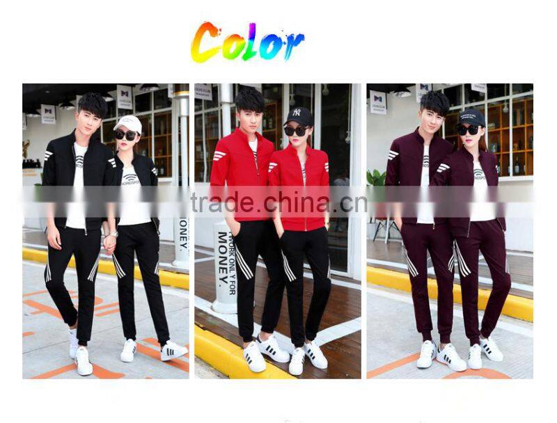 Hot Wholesale Gym Custom Fitted couple tracksuit Latest Design Tracksuit