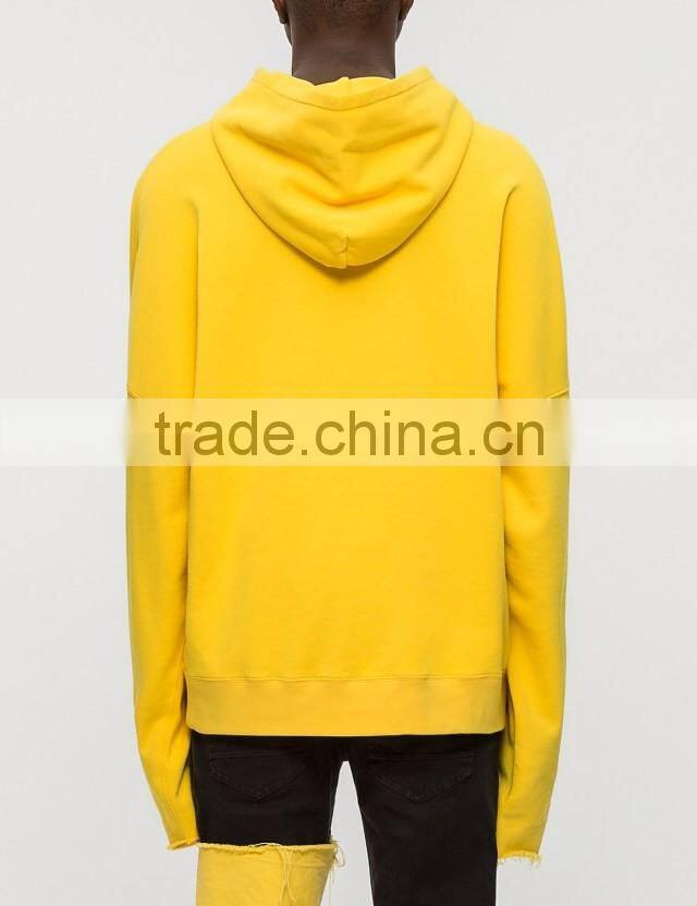 2017 custom new design fashion orange hoodie,dragon cotton and spandex hoodie