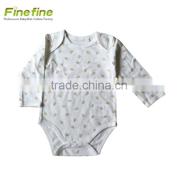 Lovely Oem Custom Baby Clothes Cute Organic Print Baby Romper