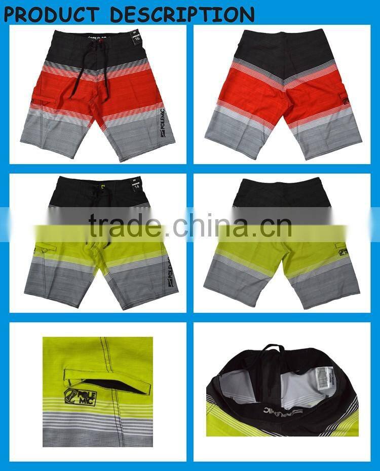 4 Way Stretch Board Shorts Polyester Spandex Teen Boys Beach Wear