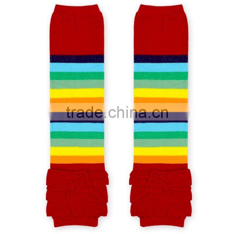 Newest Fashion Cotton Leg Warmer Kid Stripes Knitting Leg Warmer Socks