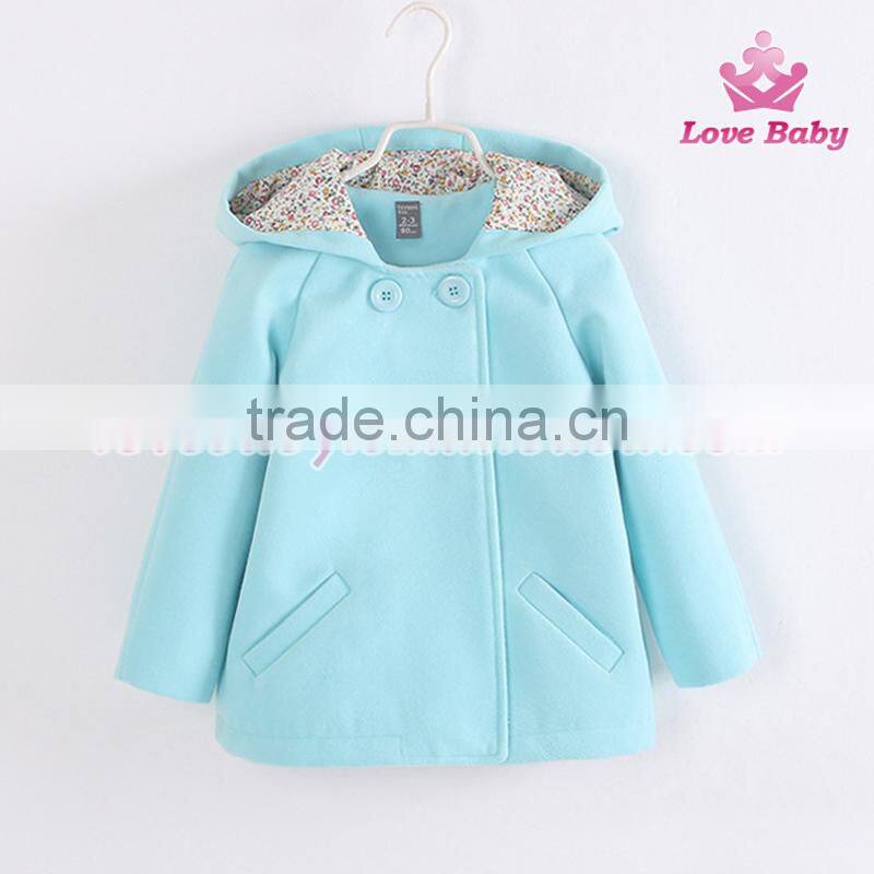 Keep Warm Wholesale Baby Girls Coat Spring and Autumn Kids Coat