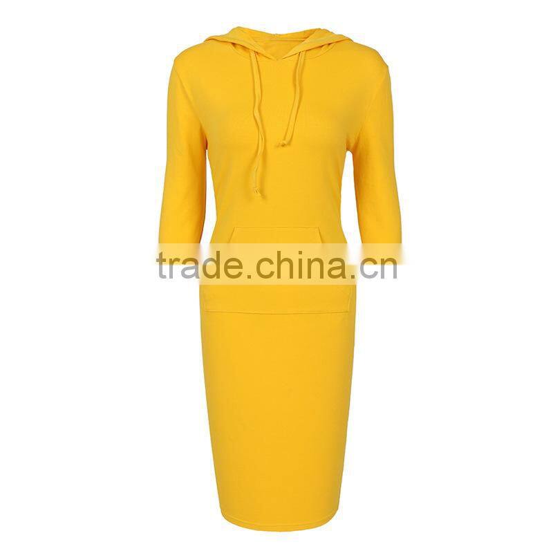 TOP Fashion Casual Long Hoodie pocket hoodies women slim sexy