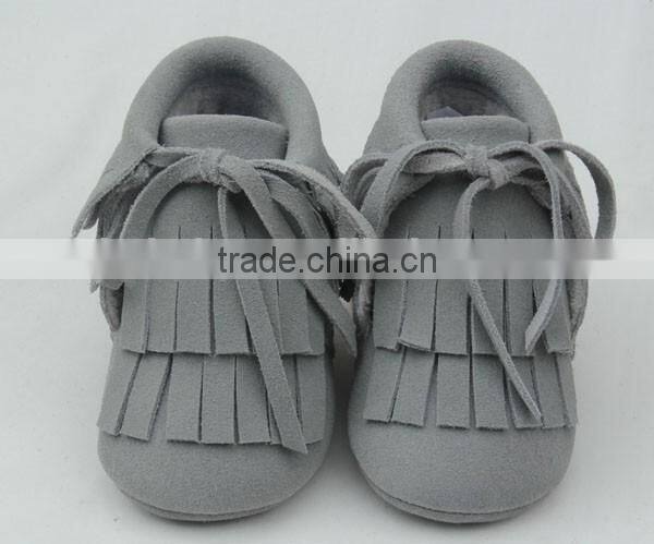 Fashion top selling genuine leather baby boots