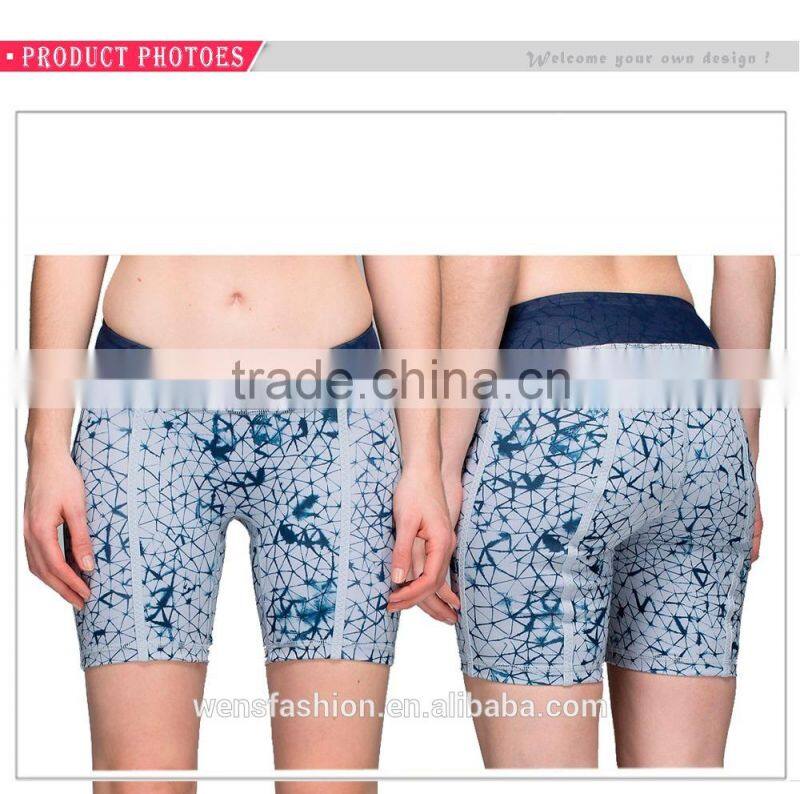 2015 custom cheap cotton leggings Women's Cycling Shorts with Coolmax / Breathable for women