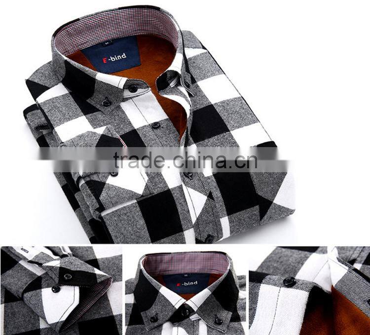 Alibaba wholesale plaid microfiber flannel shirt designs for men fashionable dress shirt manufacturers