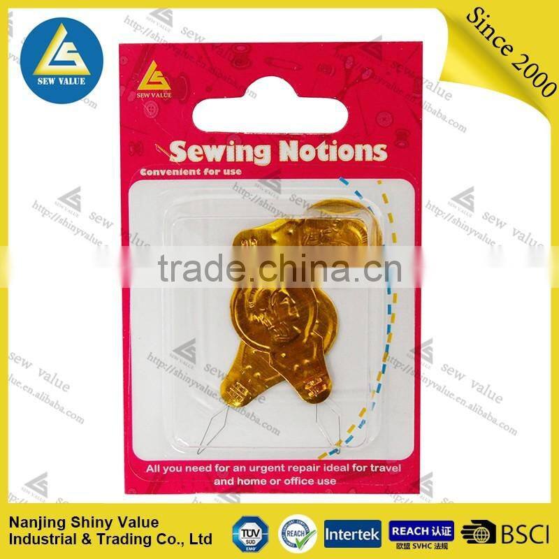 Golden color aluminium material stainless wire easy needle threader