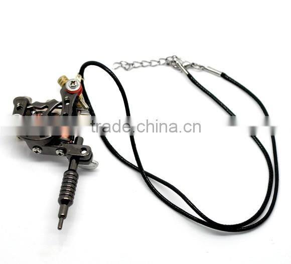 Fashion Black Mini Tattoo Machine Necklace