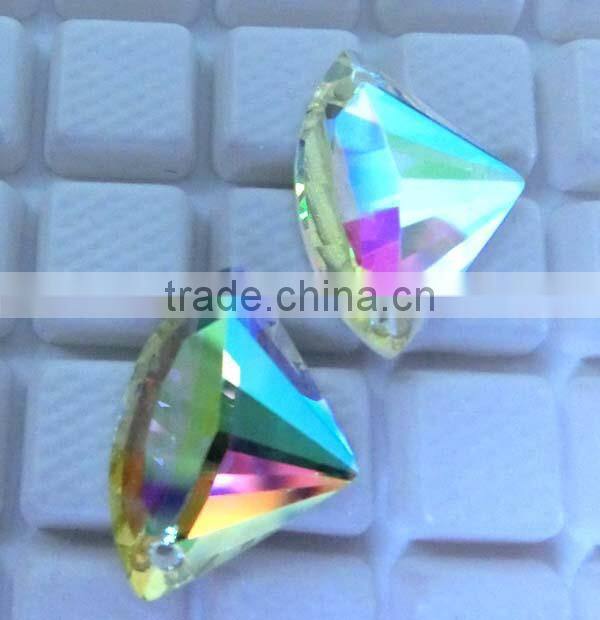 crystal sector shape sew on rhinestone wedding dress,dance dress,shoes accessory