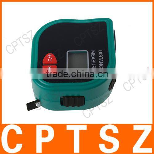 CP-3001 New mini tapeline-shaped ultrasonic distance meter with tape measure without Area/Volume calculator