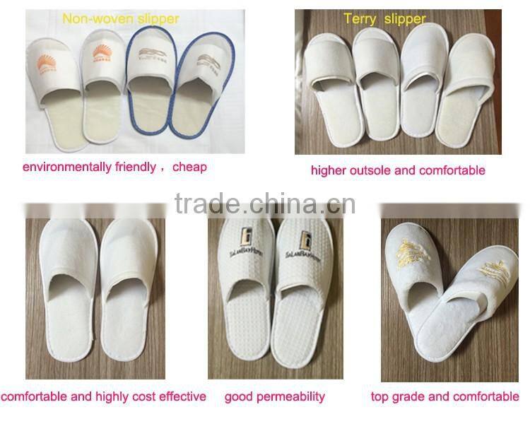 All kinds of disposable hotel spa slippers with cheap price