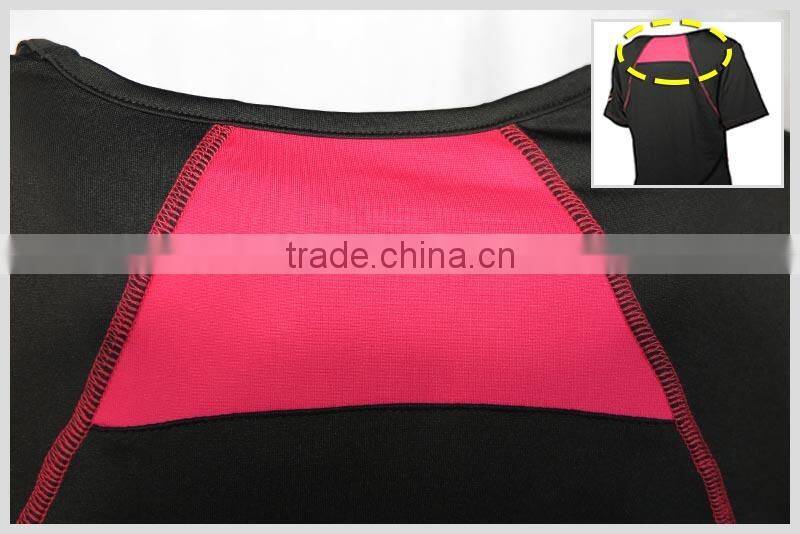 T092-1643B OEM Polyester Spandex Women's Sport T-shirt