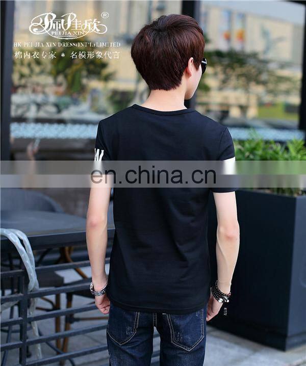 Peijiaxin Fashion Design Casul Style Wholesale Plain Mens T shirts Custom