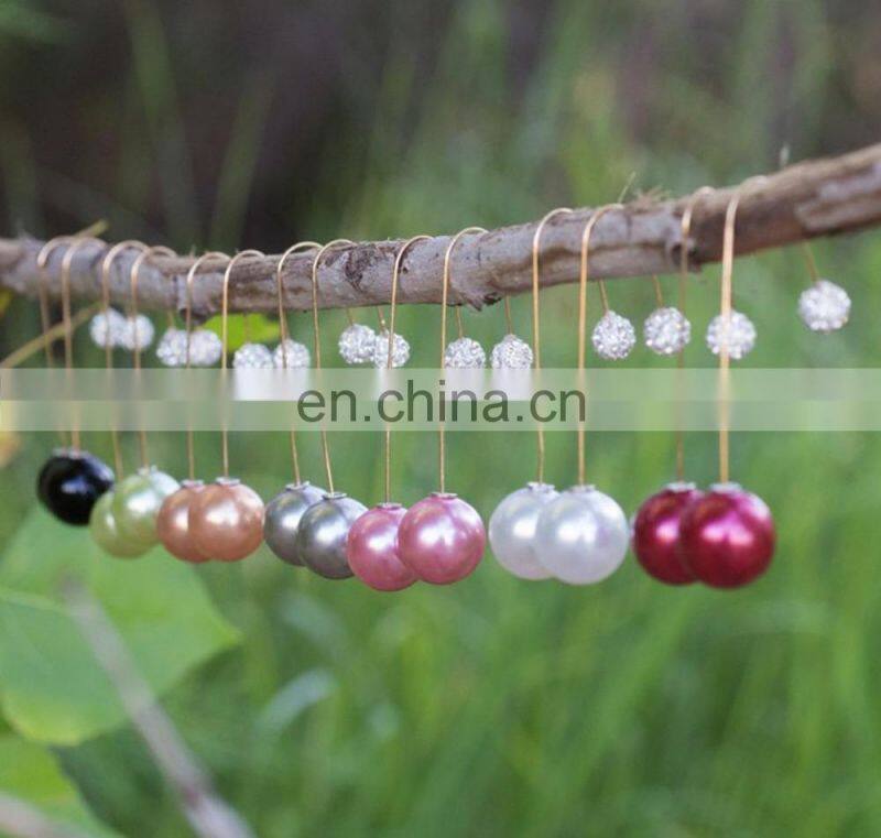 Pearl bridal ear pearl crystal earrings stud flower pearl studs earring wedding earings jewelry